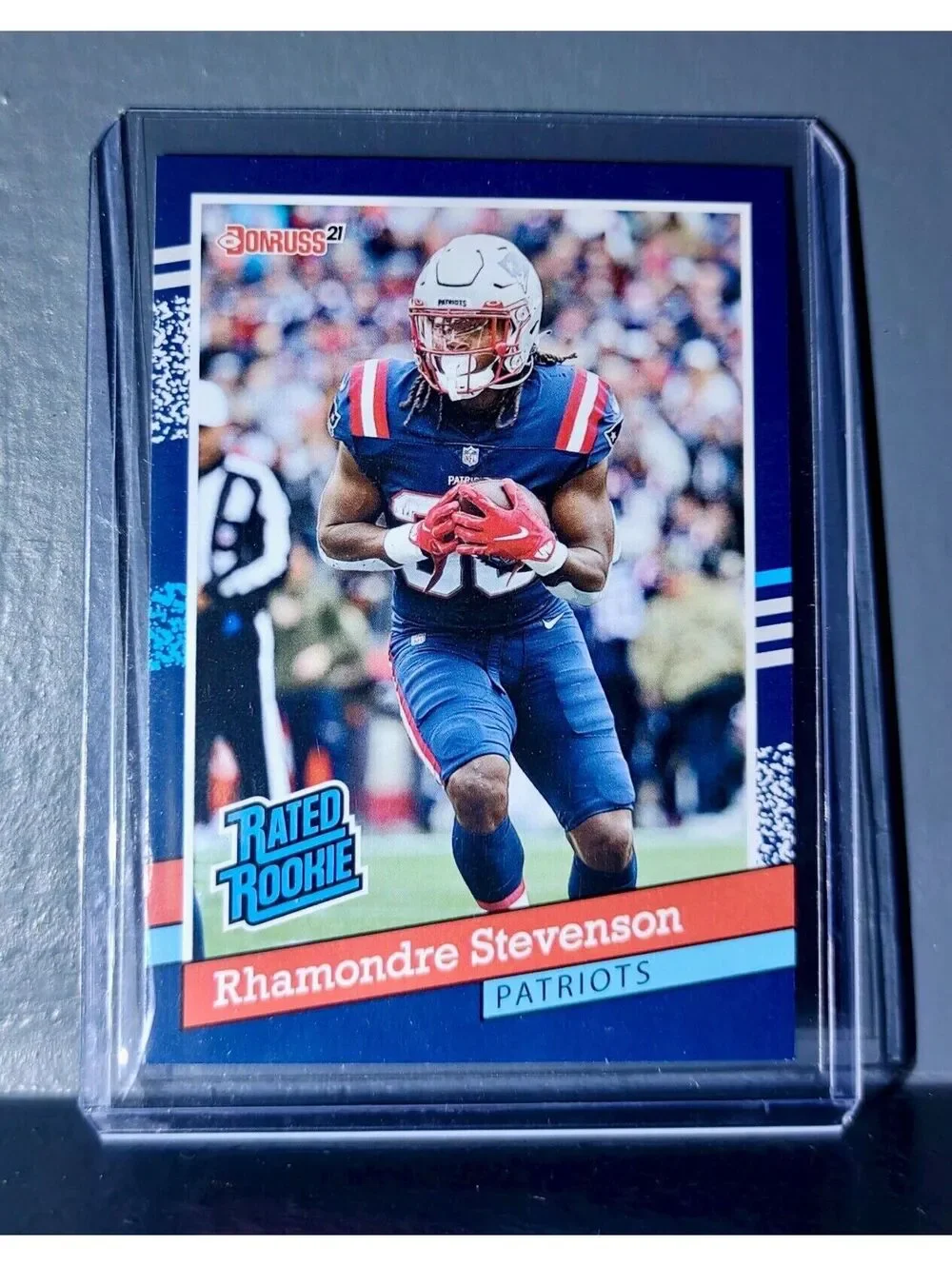 Rhamondre Stevenson 2021 Panini NFL Rated Rookie Retro #30 Rookie Card 1/2231